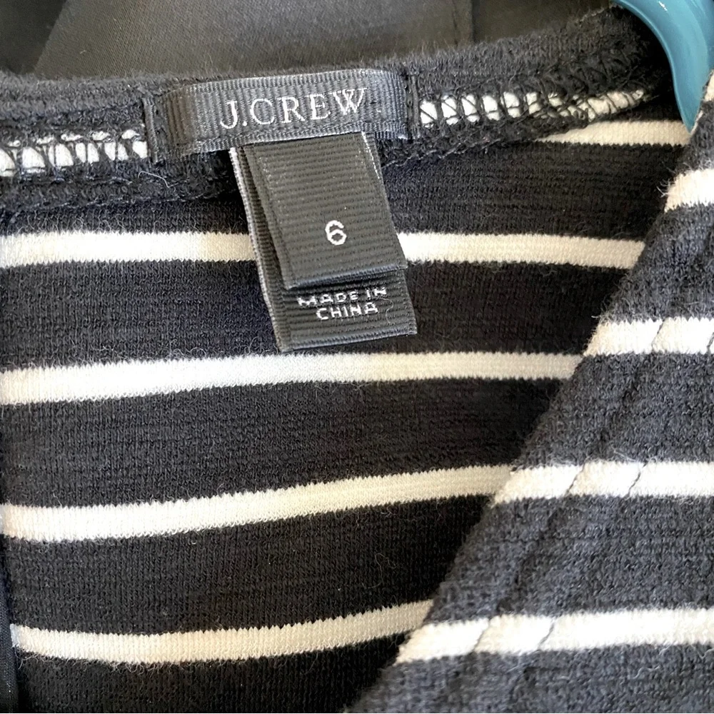 J. Crew Fit & Flare Striped Sheath Dress